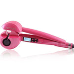 Automatic Steam Hair Curler Beauty & Tools AZMBeauty Pink With LCD US 