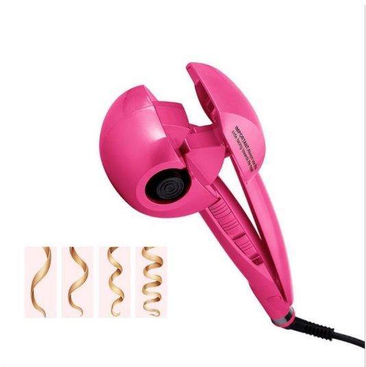 Automatic Steam Hair Curler Beauty & Tools AZMBeauty Pink With LCD 