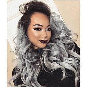 2 Tones Synthetic Lace Wig Hair AZMBeauty 