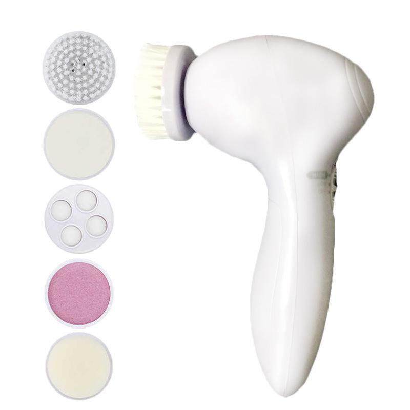 5 in 1 Electric Facial Cleansing Instrument Beauty & Tools AZMBeauty White 