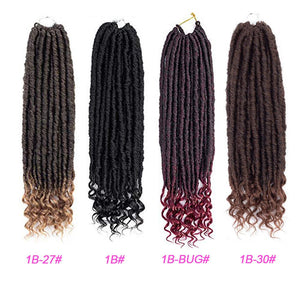 Wavy Faux Locs Hair Extension For Women Hair AZMBeauty 1B BUG 20inches 
