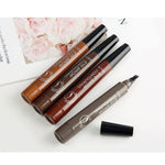 Four-headed Long-lasting Eyebrow Pencil Make Up AZMBeauty Light Brown 