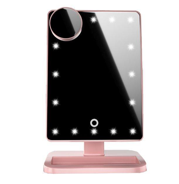 Bluetooth Audio Makeup Mirror Make Up AZMBeauty Pink 