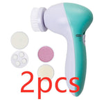 5 in 1 Electric Facial Cleansing Instrument Beauty & Tools AZMBeauty Green 2pcs 