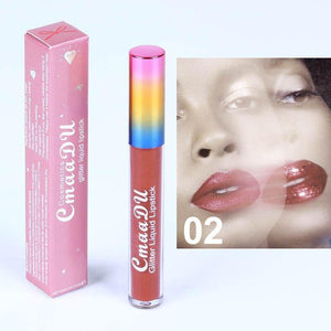 Symphony Shiny Matte Metal Lip Gloss Lipstick Make Up AZMBeauty 02 style 4mL 