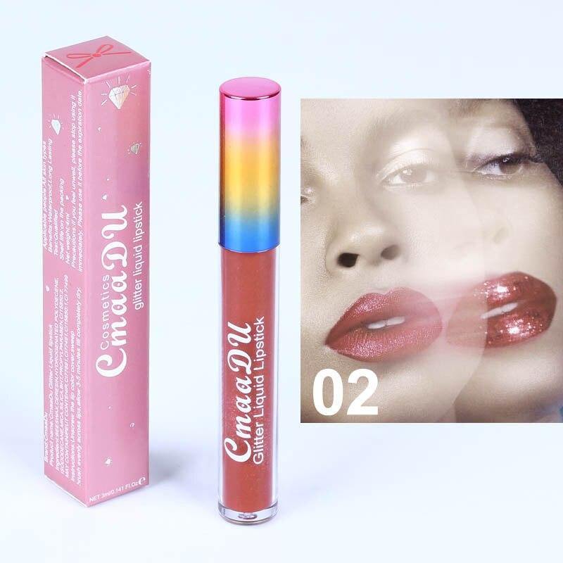 Symphony Shiny Matte Metal Lip Gloss Lipstick Make Up AZMBeauty 