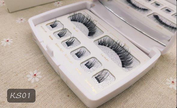 2 Pairs 3D Magnetic Lashes Make Up AZMBeauty KS01 