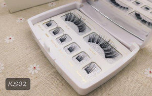 2 Pairs 3D Magnetic Lashes Make Up AZMBeauty KS02 